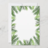 Tropische Ananas Brautdusche Einladung (Rückseite)