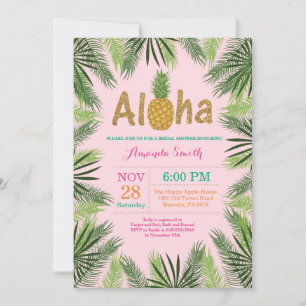 Tropische Ananas-Brautjungfer-Einladung Einladung