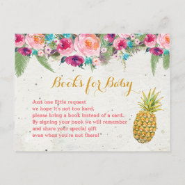 Tropische Ananas-Bücher für Baby Postkarte