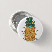 Tropische Ananas Button (Vorne & Hinten)