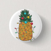 Tropische Ananas Button (Vorderseite)