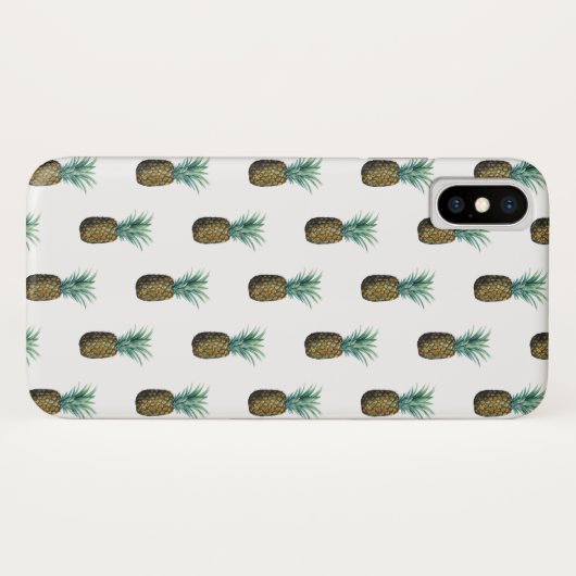 Tropische Ananas Case-Mate iPhone Hülle (Rückseite (Horizontal))