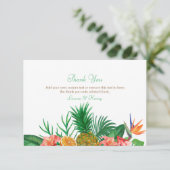 Tropische Ananas Dankeschön Karten (Stehend Vorderseite)