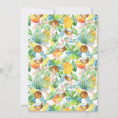 Tropische Ananas Einladung (Rückseite)
