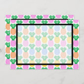 Tropische Ananas Einladung Leere (Vorne/Hinten)