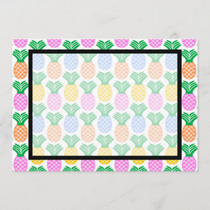 Tropische Ananas Einladung Leere
