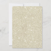 Tropische Ananas Elfenbein Glitzer Beach Baby Dusc Einladung (Rückseite)