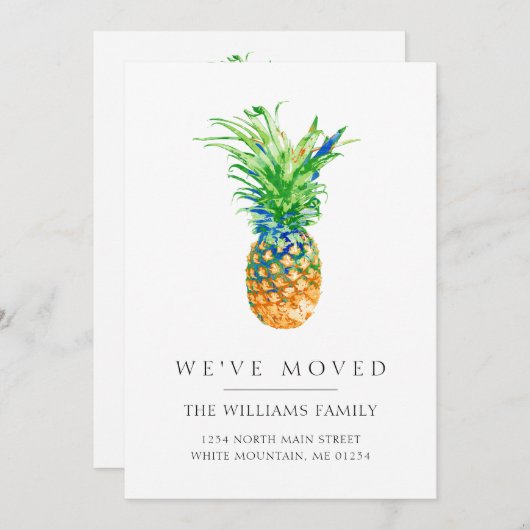 Tropische Ananas-Familie Ankündigung (Vorne/Hinten)