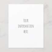 tropische Ananas Flyer (Hinten)