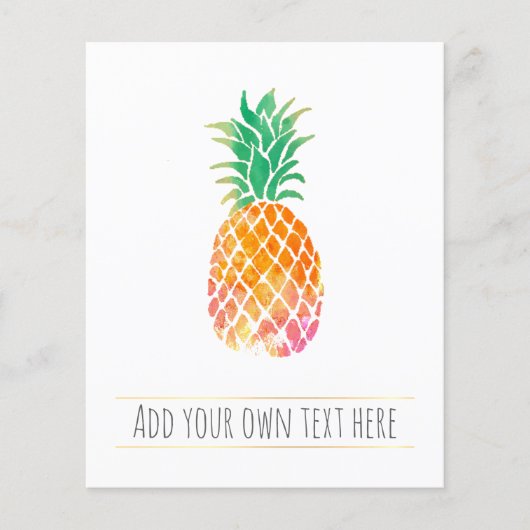 tropische Ananas Flyer (Vorne)