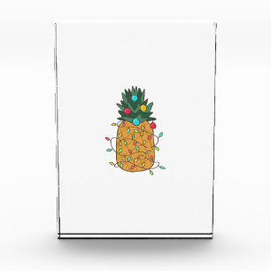Tropische Ananas Fotoblock