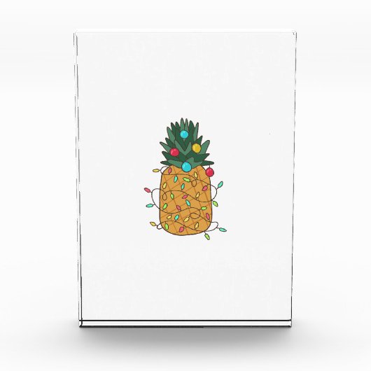 Tropische Ananas Fotoblock (Vorderseite)
