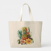 Tropische Ananas Frucht Jumbo Stoffbeutel (Rückseite)