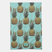 Tropische Ananas Fruit Monogram Küchentuch (Vertikal)