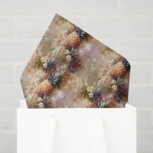 Tropische Ananas funkeln Geburtstag Seidenpapier