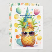 Tropische Ananas-Geburtstagskarte Feiertagskarte (Vorne/Hinten)