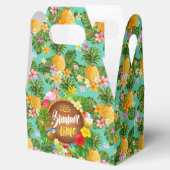 Tropische Ananas Gefälligkeitsbox Geschenkschachtel (Geöffnet)