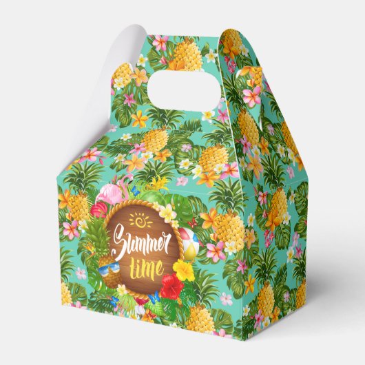 Tropische Ananas Gefälligkeitsbox Geschenkschachtel (Vorderseite)