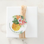 Tropische Ananas-Gefälligkeitsmarken Geschenkanhänger (Beispiel)