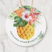 Tropische Ananas-Gefälligkeitsmarken Geschenkanhänger (Vorderseite)