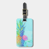 Tropische Ananas Gepäckanhänger (Vorderseite vertikal)