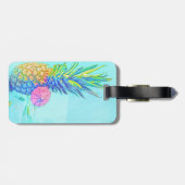 Tropische Ananas Gepäckanhänger (Rückseite horizontal)