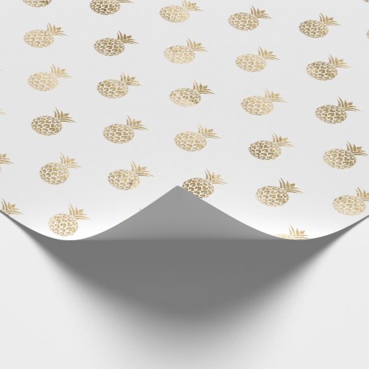Tropische Ananas Geschenkpapier (Ecke)