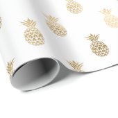 Tropische Ananas Geschenkpapier (Rolleneckpunkt)
