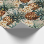 Tropische Ananas Geschenkpapier (Ecke)