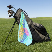 Tropische Ananas Golfhandtuch (Gras)