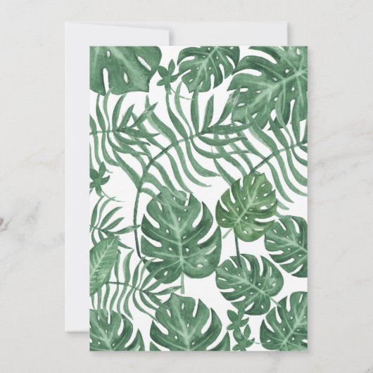 Tropische Ananas-hawaiische Babyparty-Einladung Einladung (Rückseite)