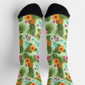 Tropische Ananas, Hibiskus & RX Pharmacy Socken (Oben)