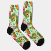 Tropische Ananas, Hibiskus & RX Pharmacy Socken (Rechts)