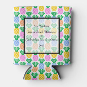 Tropische Ananas-Hochzeit Dosenkühler