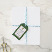 Tropische Ananas Hochzeit rettet das Datum Geschenkanhänger (Mit Garn)