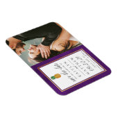 Tropische Ananas Hochzeit speichern das Date Magne Magnet (Rechte Seite)