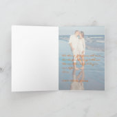 Tropische Ananas Hochzeitspiachy danke Foto (Innenseite)