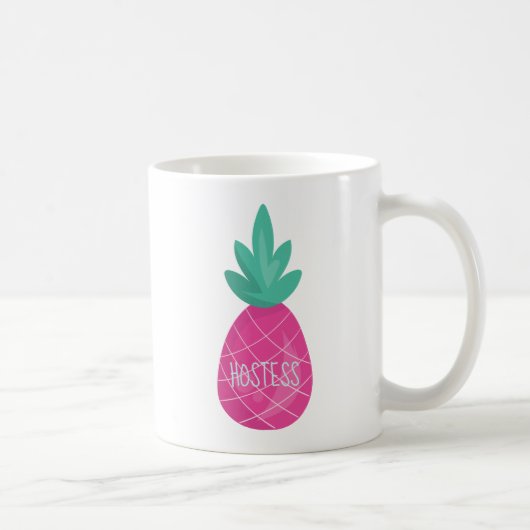 Tropische Ananas-Hostess Kaffeetasse (Rechts)