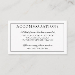 Tropische Ananas Island Hochzeitsunterkünfte Begleitkarte