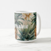 Tropische Ananas Kaffeetasse (VorderseiteRechts)