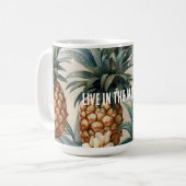 Tropische Ananas Kaffeetasse (Vorderseite Links)