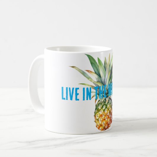 Tropische Ananas Kaffeetasse (Vorderseite Links)