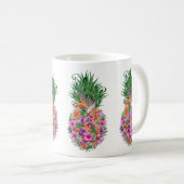 Tropische Ananas Kaffeetasse (VorderseiteRechts)