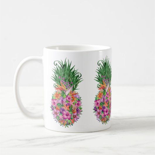 Tropische Ananas Kaffeetasse (Links)