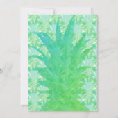 Tropische Ananas Kitschy Luau Party Einladung (Rückseite)