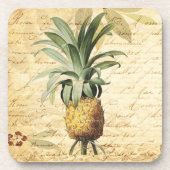 Tropische Ananas Kunst Getränkeuntersetzer (Vorderseite)