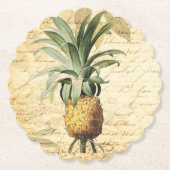 Tropische Ananas Kunst Untersetzer (Vorderseite)