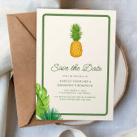 Tropische Ananas Küstenhochzeit - Mitteilung des H