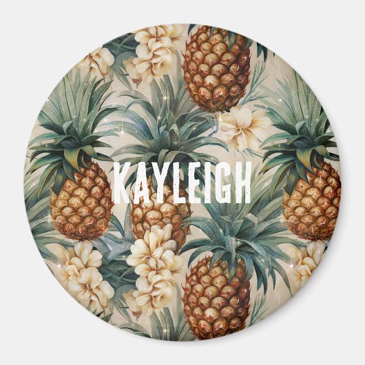 Tropische Ananas Magnet (Vorne)