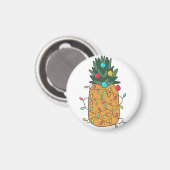 Tropische Ananas Magnet (Vorderseite/Rückseite)